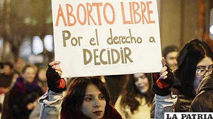Una pasada protesta de mujeres en demanda de aborto libre en Chile /ANF