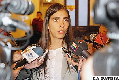 La presidenta de la Cámara de Diputados, Gabriela Montaño /Radio Fides