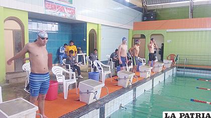 Durante las pruebas de natación de los Juegos Plurinacionales /GENTILEZA DE EDGAR VI?OLA