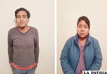 La pareja capturada en Cochabamba que estaba a bordo del vehículo robado 