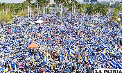 Manifestación por la paz en Managua (Nicaragua) del pasado 24 de abril /CITIZEN PLOF - BLOGGER