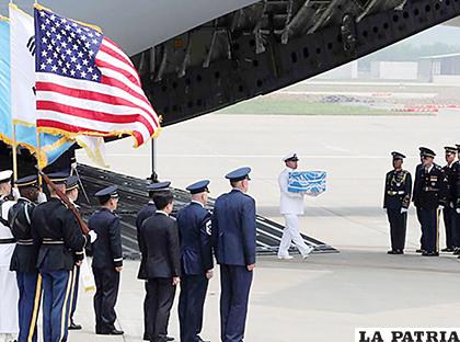 En Osan, Estados Unidos celebrará una ceremonia oficial de repatriación el próximo 1 de agosto /INFORMARIA