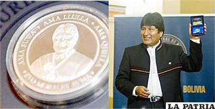 Moneda conmemorativa con el rostro del Presidente /bp.blogspot.com