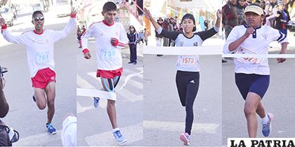 Los ganadores de la carrera pedestre organizada por el Liceo de Señoritas 