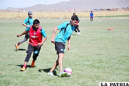 Barrera con el balón, sucedió en el entrenamiento de la víspera