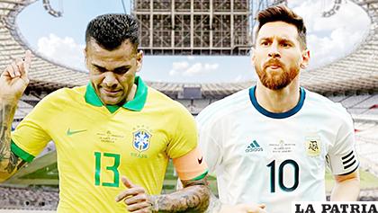 Daniel Alves y Lionel Messi, dos viejos compañeros se enfrentarán esta noche /infobae.com