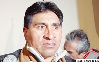 El ministro de Desarrollo Rural y Tierras, César Cocarico /ANF