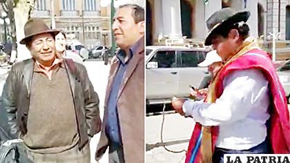La anterior semana un grupo de representantes Ponchos Rojos intentó azotar a Quispe /EJU.TV/ARCHIVO