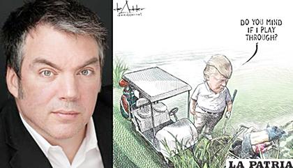 El dibujo tuvo rápidamente una gran repercusión, después el caricaturista indicó que había perdido su contrato con los diarios /Twitter - @deAdde