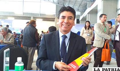 Nelson Quenta, encargado de la Cámara Oficial Española de Comercio e Industria en Bolivia /ANF