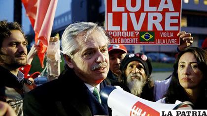 El candidato peronista a la Presidencia de Argentina, Alberto Fernández