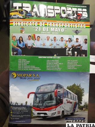 Revista Transporte aborda diferentes temas relacionados al sector /LA PATRIA 