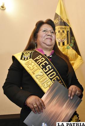 Inés Quispe, presidenta del Tigre /APG