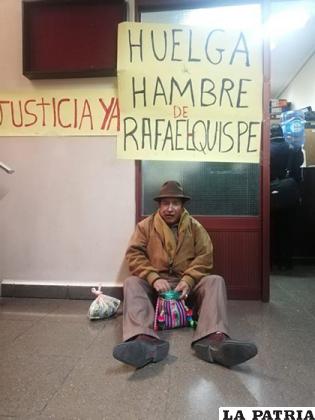 Quispe levanta su protesta después de 3 días de huelga de hambre /EJU