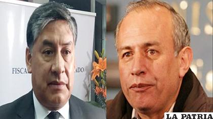 El fiscal general del Estado, Juan Lanchipa y el vicepresidente del TSE, Antonio Costas /ANF