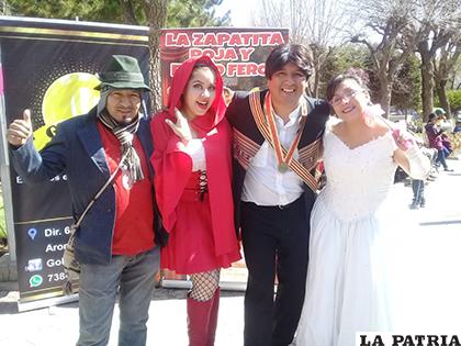 Elenco de teatro Katarsis en Oruro /LA PATRIA