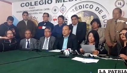 El voto resolutivo fue dado a conocer en el Colegio Médico de La Paz /ERBOL