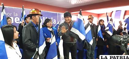 El Presidente Evo Morales, pidió a los candidatos estar preparados para la campaña /LA PATRIA