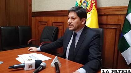 El viceministro de Gestión Institucional y Consular, Raúl Castro /BOLIVIA TV