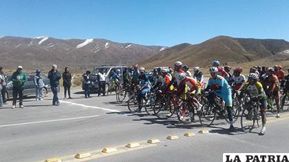 Huanuni será el epicentro del ciclismo este viernes y sábado /cortesía Iván Mamani