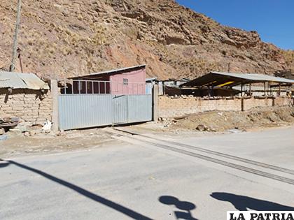 El lugar donde ocurrió el robo en Huanuni /LA PATRIA