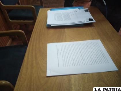 El documento de denuncia espera por las firmas de los socios
/Ovidio Cayoja /LA PATRIA