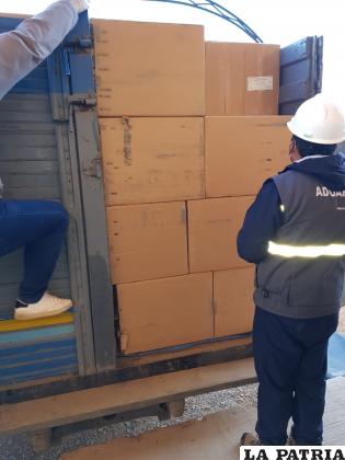 La mercadería ilegal se encuentra en depósitos de la Aduana
/Aduana Regional de Oruro 
