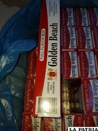 En total fueron comisadas 1020 cajas de cigarrillos /Aduana Regional de Oruro 
