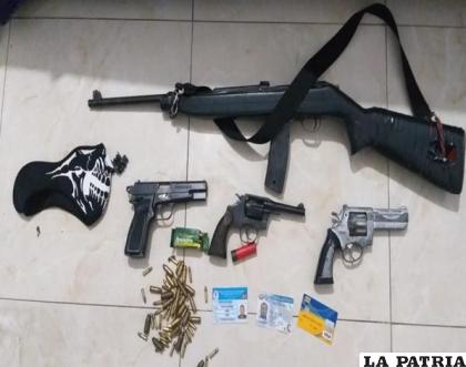 El armamento secuestrado al antisocial con amplio prontuario policial /LA PATRIA
