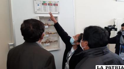El tablero de control de oxígeno de UTI del Hospital General
/LA PATRIA /archivo