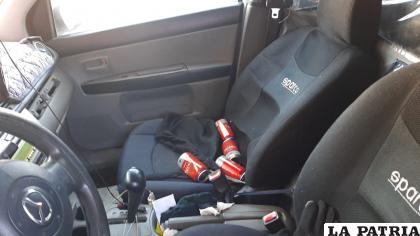 Se encontró latas de cerveza dentro la vagoneta /LA PATRIA