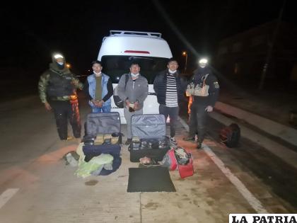 Los tres sujetos pretendían dirigirse a Chile /LA PATRIA