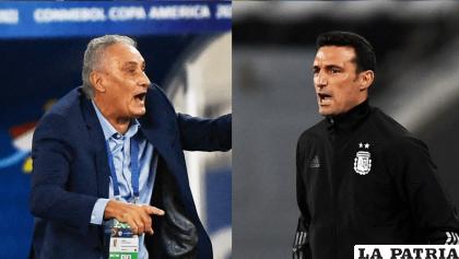 El duelo de ganar la Copa también en los seleccionadores Tite y Scaloni /copaamerica.com
