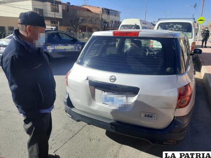 El daño en la parte posterior del motorizado fue leve según el informe /LA PATRIA