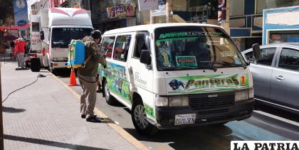 Transporte de Oruro pide atención en sus demandas.  /la patria