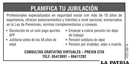 PLANIFICA TU JUBILACIÓN