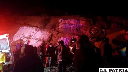 Las labores de rescate transcurrían luego de la media noche / RRSS