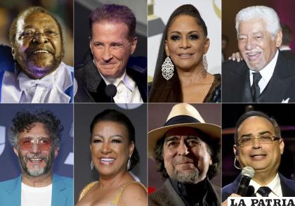 Martinho da Vila, Emmanuel, Sheila E. y su padre Pete Escovedo, y abajo, Fito Páez, Millie Quezada, Joaquín Sabina y Gilberto Santa Rosa, recibirán el Premio a la Excelencia de la Academia Latina de la Grabación en noviembre /AP Foto