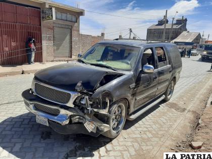 El motorizado evidenció daños materiales tras el impacto /LA PATRIA