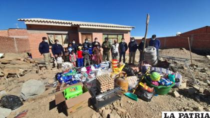 La familia de escasos recursos agradeció el gesto solidario /LA PATRIA