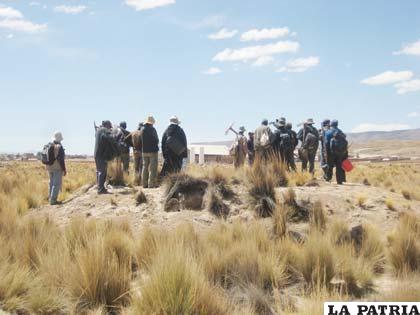 Búsqueda de los restos en el sector de Vinto en 2011 /Archivo LA PATRIA