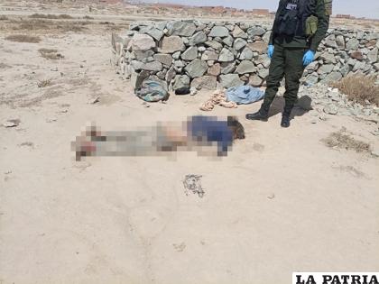 De esta manera fue hallada la persona sin vida /Cortesía