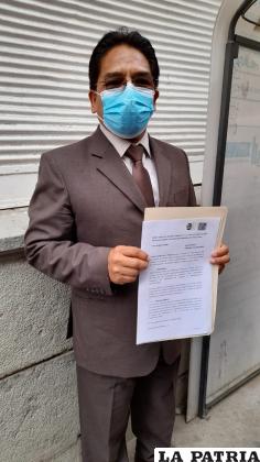 El viceministro Silva presentó el apersonamiento en la fiscalía /LA PATRIA