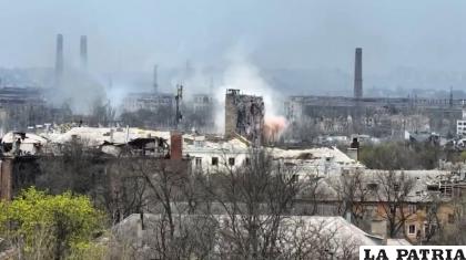 Vista de Lisichansk después del cese de bombardeos rusos /El Siglo