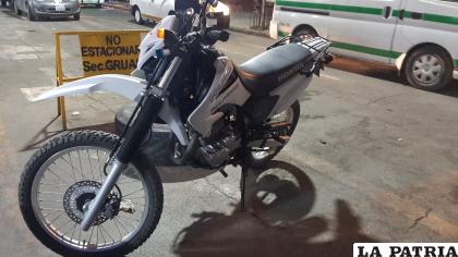 La motocicleta fue trasladada hasta Tránsito /LA PATRIA