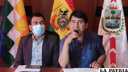 El Gobernador chuquisaqueño se pronunció en conferencia de prensa /Erbol