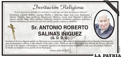 Sr. ANTONIO ROBERTO SALINAS IÑIGUEZ