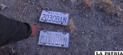 Las placas se encontraban enterradas /LA PATRIA