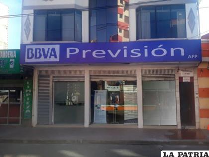 Instalaciones de BBVA Previsión en El Alto /RR.SS.