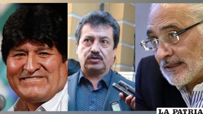 El exvocero presidencial, Alex Contreras y el líder de CC, Carlos Mesa /Composición